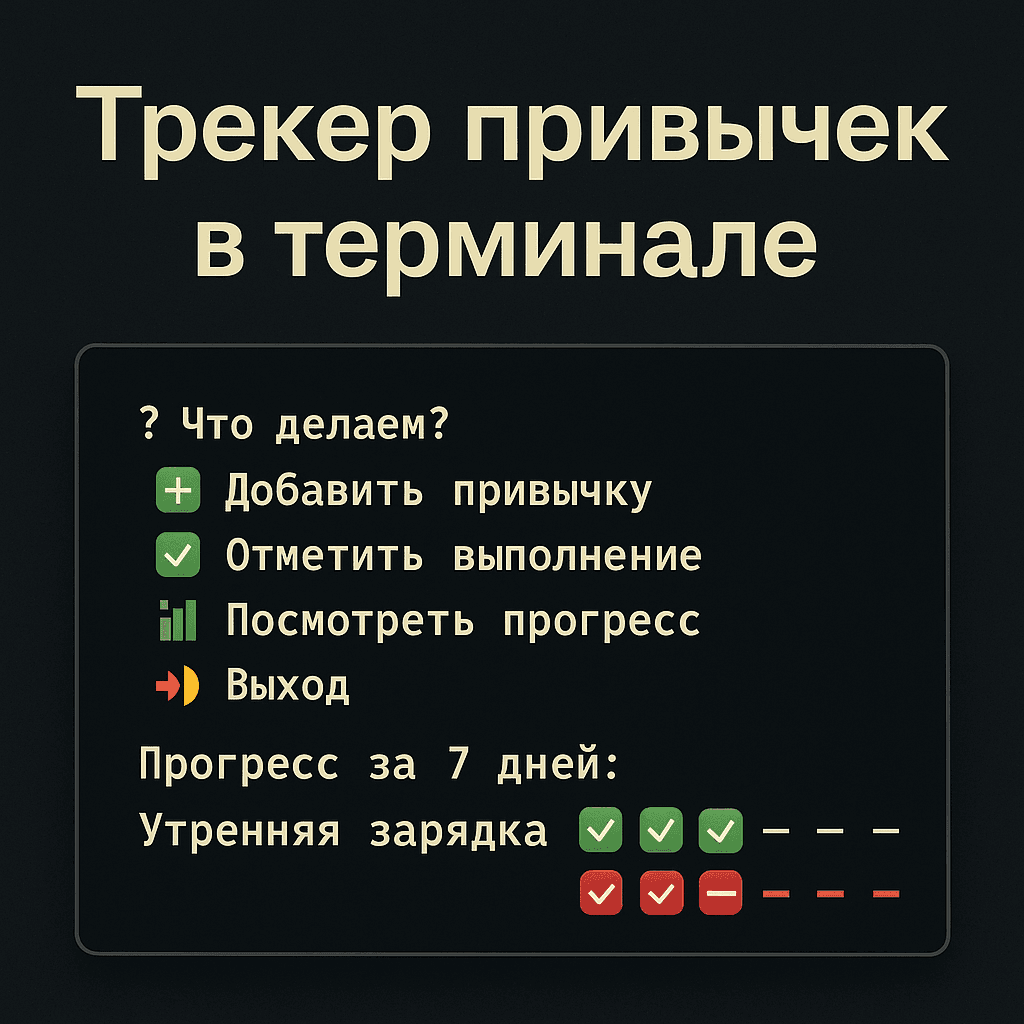 Трекер привычек на Node.js — простое CLI-приложение за 30 минут